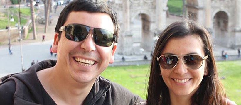 Gisella y Javier, un matrimonio Ufro en Barcelona, unido por la vocación y la salud